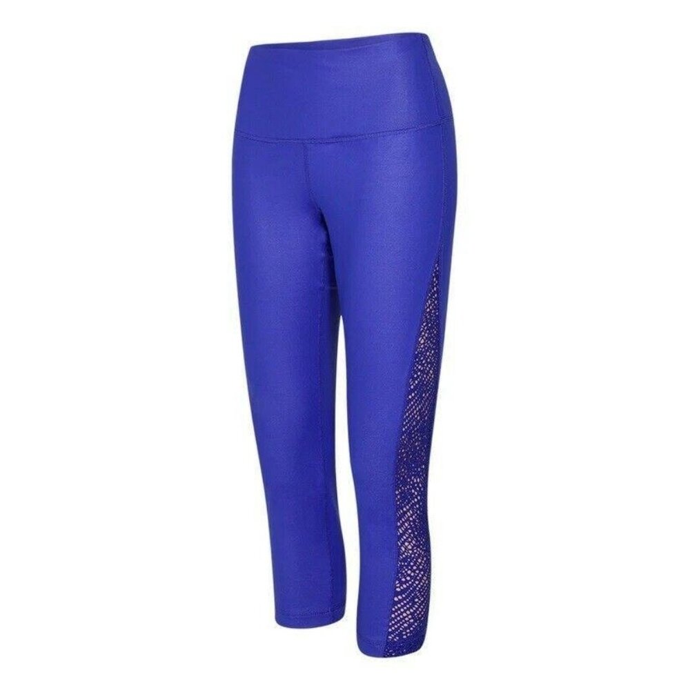90‎ Degree by Reflex Women's 22-inch High Waist Cire Capri With Crochet Medium